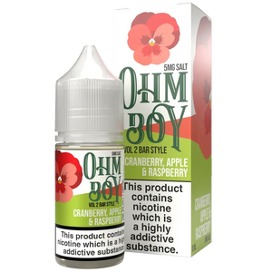 Ohm Boy V2 Cranberry Apple Raspberry Bar Style 10ml Nic Salt