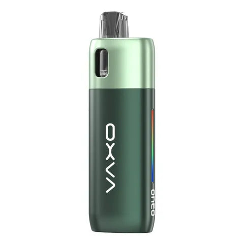 oxva oneo pod kit racing green on white background