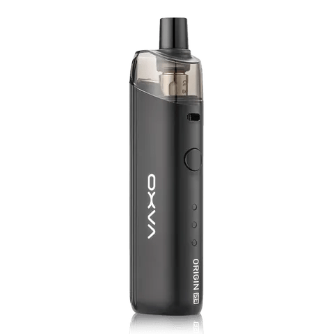 Oxva Origin SE Pod Kit Matte Black On White Background