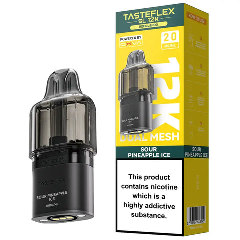 OXVA Tasteflex SL 12k Prefilled Replacement Pods Sour Pineapple Ice