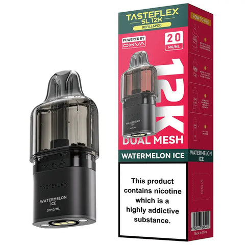 OXVA Tasteflex SL 12k Prefilled Replacement Pods Watermelon Ice