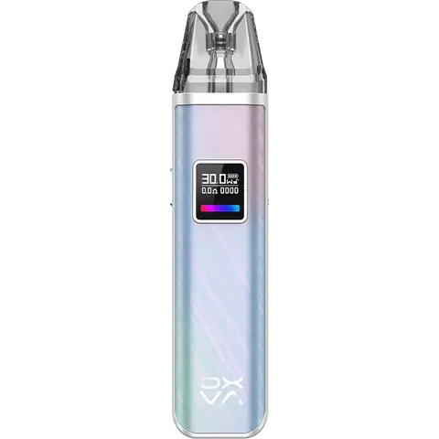 oxva xlim pro pod vape kit aurora blue on clear background