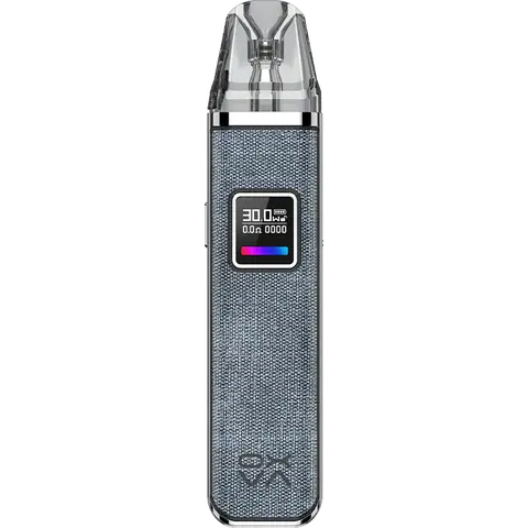 oxva xlim pro pod vape kit denim blue on clear background