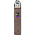 oxva xlim pro pod vape kit denim brown on clear background