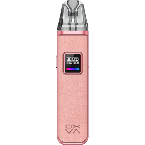 oxva xlim pro pod vape kit king kong pink on clear background