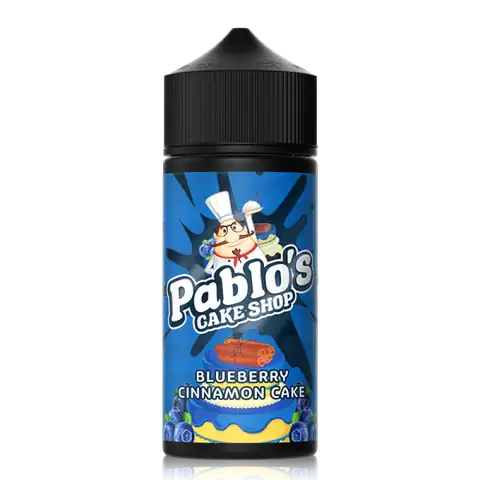 Pablos Cake Shop 100ml Shortfill E-Liquids Birthday Cake On White Background