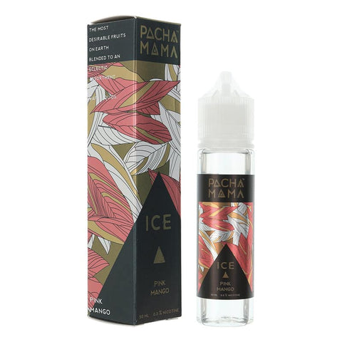 Pacha Mama Ice 50ml Shortfills Ice Pink Mango On White Background