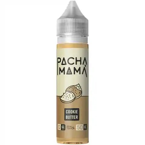 PachaMama Desserts 50ml Shortfill E-Liquid Cookie Butter On White Background