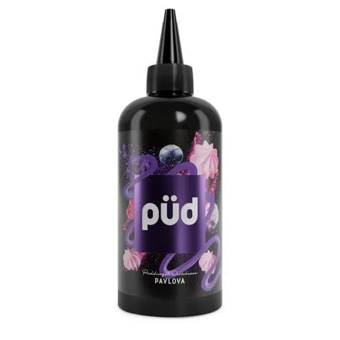 PUD Dessert 200ml Shortfill E-Liquids Pavlova On White Background