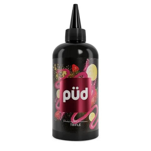 PUD Dessert 200ml Shortfill E-Liquids Trifle On White Background