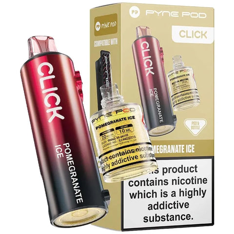 Pyne Click Prefilled Replacement Pods Pomegranate Ice