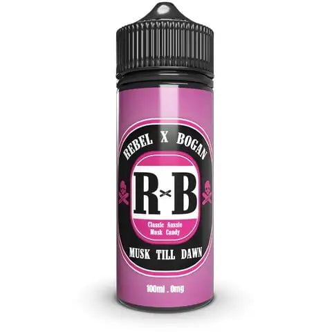 Rebel X Bogan 100ml Shortfill E-Liquids Musk Till Dawn On White Background