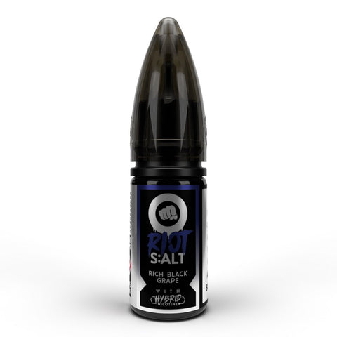 Riot Squad Black Edition Nic Salts 10ml Rich Black Grape / 5mg On White Background