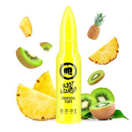 Riot Squad E-Liquids 50ml Shortfill Tropical Fury On White Background