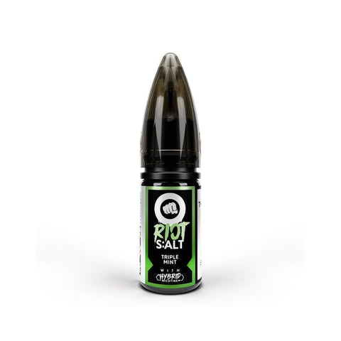 Riot Squad Nic Salt 10ml Triple Mint / 5mg On White Background