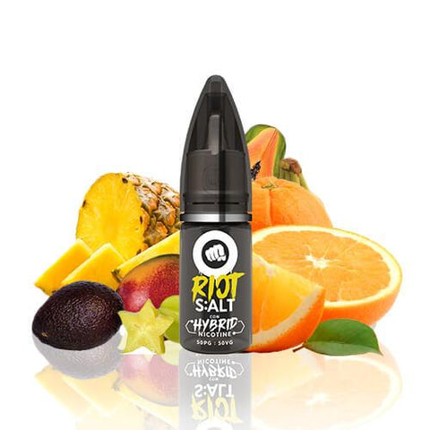 Riot Squad Nic Salt 10ml Tropical Fury / 5mg On White Background