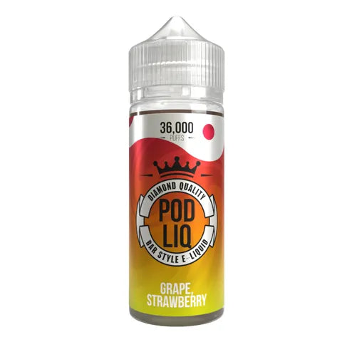 riot squad pod liq shortfill grape strawberry on white background