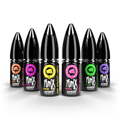 Riot Squad PUNX 10ml Nic Salts On White Background