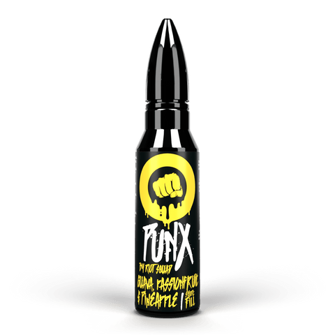 Riot Squad PUNX 50ml Shortfill Guava Passionfruit & Pineapple On White Background