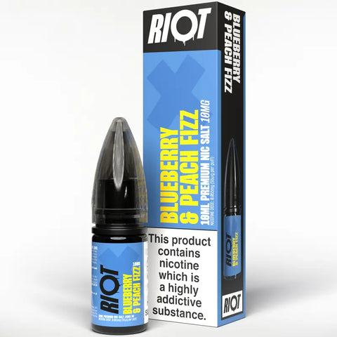 Riot X Nic Salt Blueberry Peach Fizz 10mg