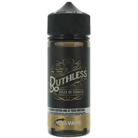 Ruthless 100ml Shortfill E-Liquids Dulche De Tobacco On White Background