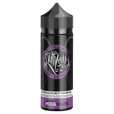 Ruthless 100ml Shortfill E-Liquids Grape Drank On White Background