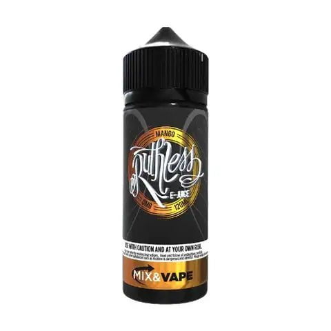 Ruthless 100ml Shortfill E-Liquids Mango On White Background