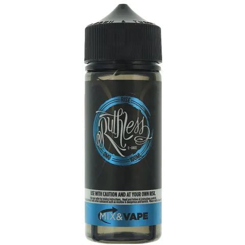 Ruthless 100ml Shortfill E-Liquids Rise On White Background