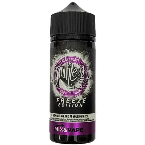 Ruthless Freeze 100ml Shortfill E-Liquids Berry Blast On White Background