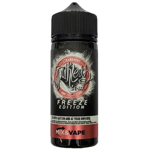 Ruthless Freeze 100ml Shortfill E-Liquids Strawberry On White Background