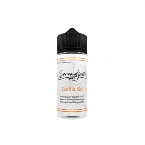 Serendipity by Wick Liquor 100ml Shortfill E-Liquid Vanilla Sky On White Background