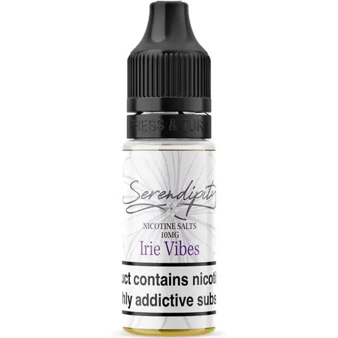 Serendipity by Wick Liquor 10ml Nic Salts E-Liquid Irie Vibes / 10mg On White Background