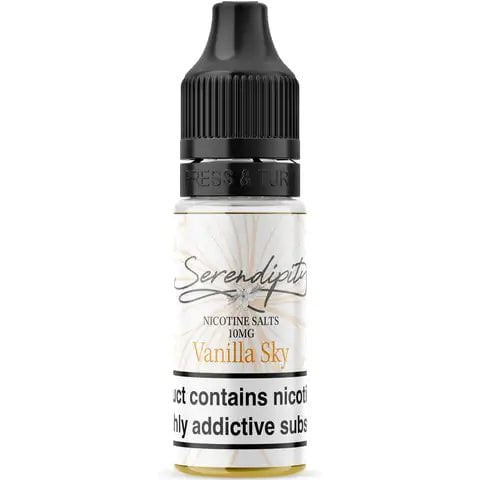 Serendipity by Wick Liquor 10ml Nic Salts E-Liquid Vanilla Sky / 10mg On White Background