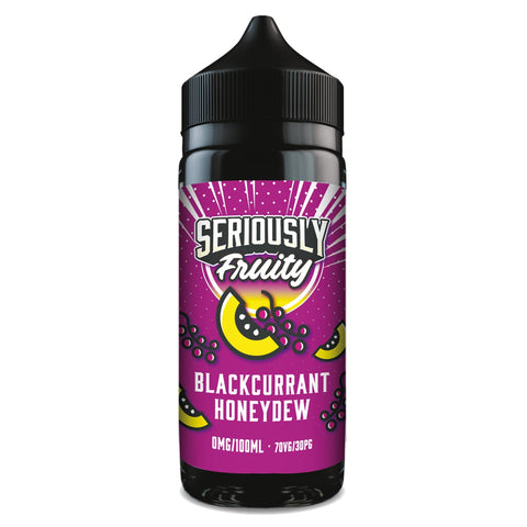 Seriously Fruity 100ml Shortfill E-Liquid by Doozy Vape Co Blackcurrant Honeydew On White Background