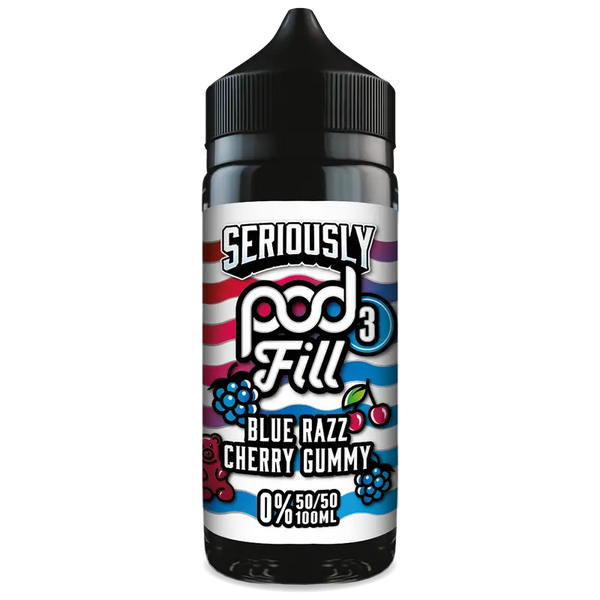 Doozy Seriously Pod Fill Blue Razz Cherry Gummy 100ml Shortfill Default Title