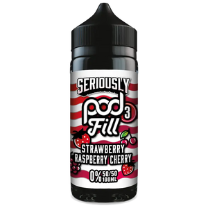 Doozy Seriously Pod Fill X3 Strawberry Raspberry Cherry 100ml Shortfill Default Title