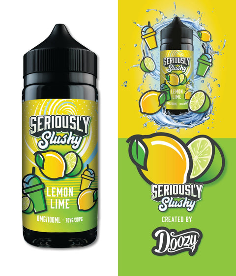 Seriously Slushy 100ml Shortfill E-Liquid by Doozy Vape Co On White Background