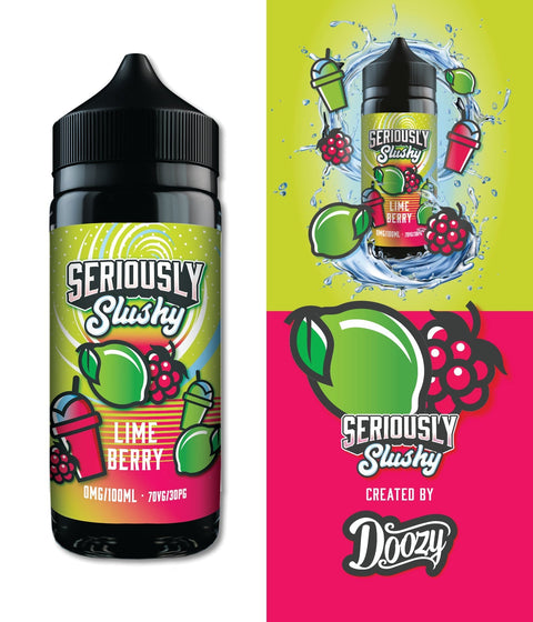 Seriously Slushy 100ml Shortfill E-Liquid by Doozy Vape Co On White Background