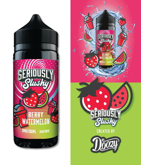 Seriously Slushy 100ml Shortfill E-Liquid by Doozy Vape Co On White Background