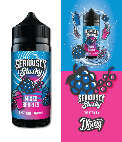 Seriously Slushy 100ml Shortfill E-Liquid by Doozy Vape Co On White Background