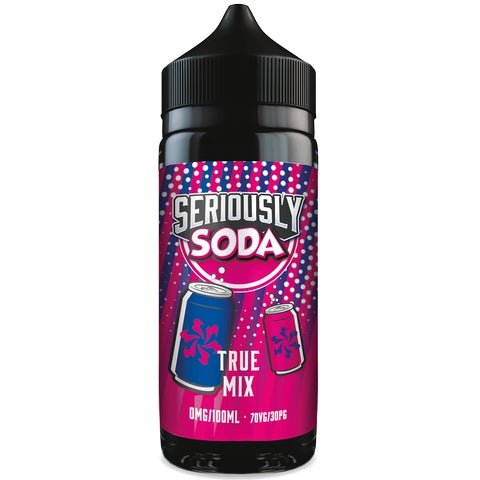 Seriously Soda 100ml Shortfill by Doozy Vape On White Background