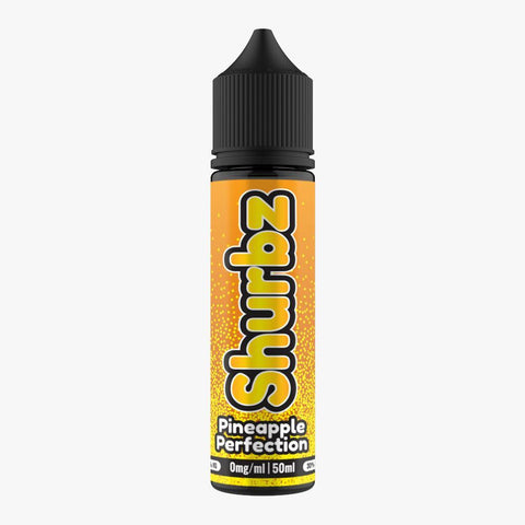 Shurbz 50ml Shortfill E-Liquid Pineapple Perfection On White Background