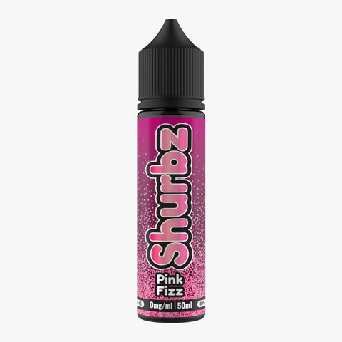 Shurbz 50ml Shortfill E-Liquid Pink Fizz On White Background