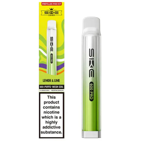 SKE 600 Pro Prefilled Vape Kit Lemon Lime