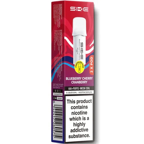 SKE 600 Pro Replacement Pods Blueberry Cherry Cranberry