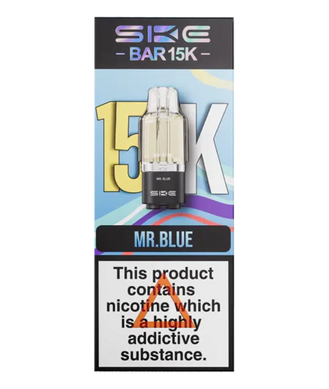 SKE Bar 15K Replacement Pods MR. Blue