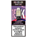 SKE Bar 15K Replacement Pods Strawberry Raspberry Cherry