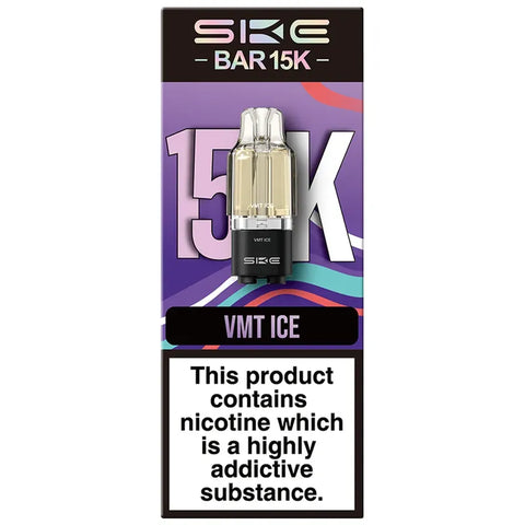 SKE Bar 15K Replacement Pods VMT Ice