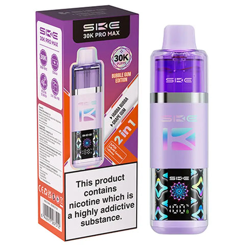 SKE Pro Max 30K 2 in 1 Prefilled Pod Kit Bubblegum Edition