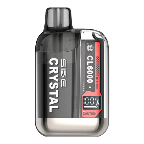 ske crystal cl6000 pod vape kit fizzy cherry on white background